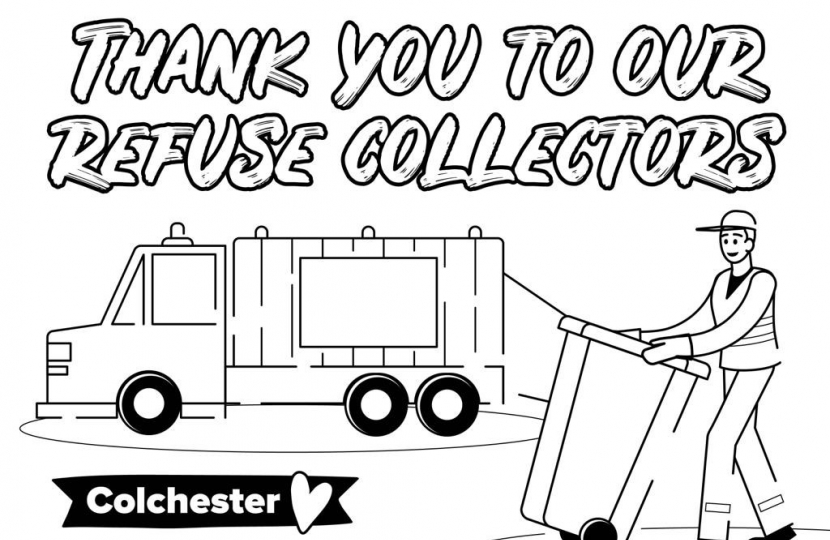 Thank You to Our Refuse Collectors (Colouring)