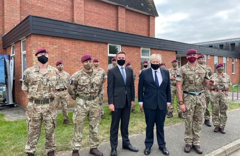 Prime Minister visits Merville Barracks in Colchester