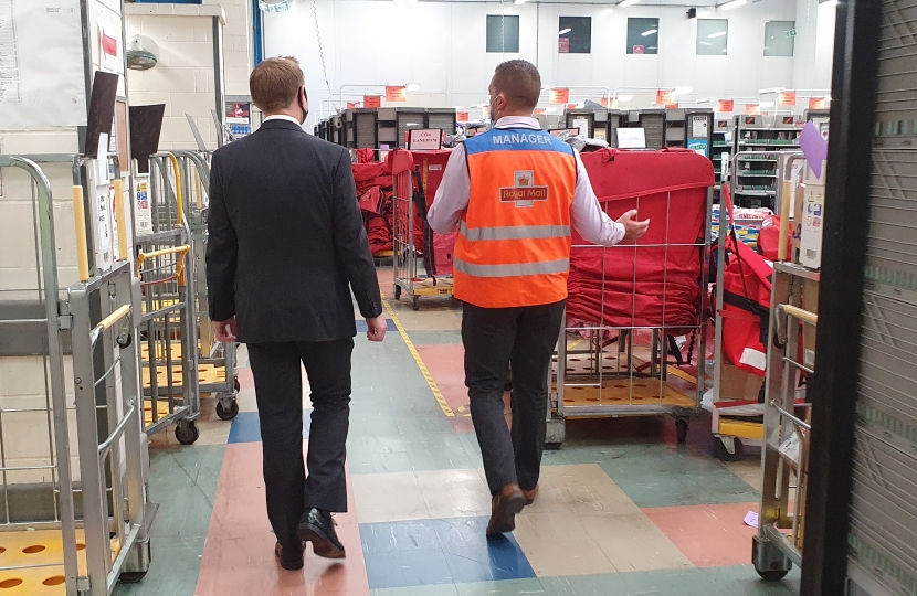 Visit to the Royal Mail Colchester Delivery Office