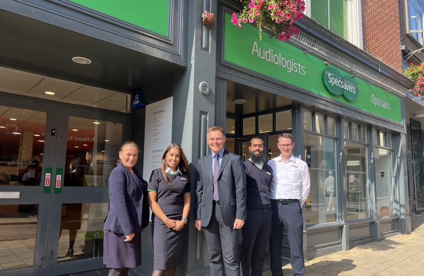 Visit to Specsavers, Colchester