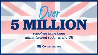 Over 5 Million vaccines have been administered so far in the UK